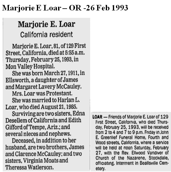 Marjorie E. Loar